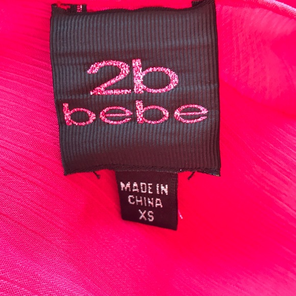 Bebe Fuchsia Bikini Cover Up Top - Picture 4 of 5